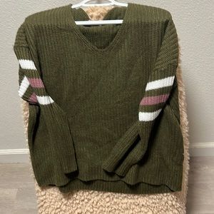 V neck sweater